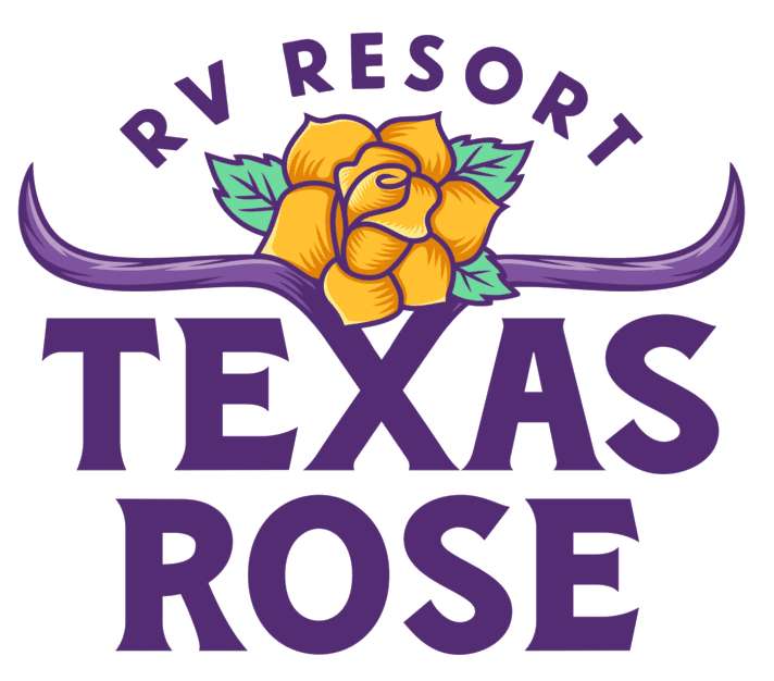 A picture of the texas rose rv resort logo.